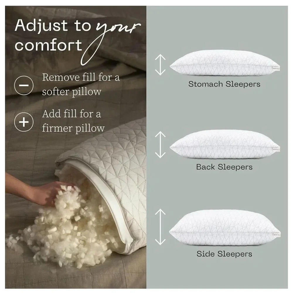 NEW Coop Home Goods Original Loft Pillow Queen Size Bed Pillows for Sleeping_2